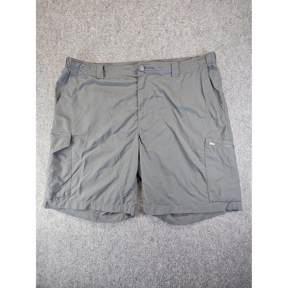 Columbia Mens Size 44 X 10 Gray Hiking Cargo Shorts Fishing Outdoors Casual 1797
